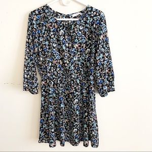 Lush New Gigi Skater Floral Print Keyhole Dress